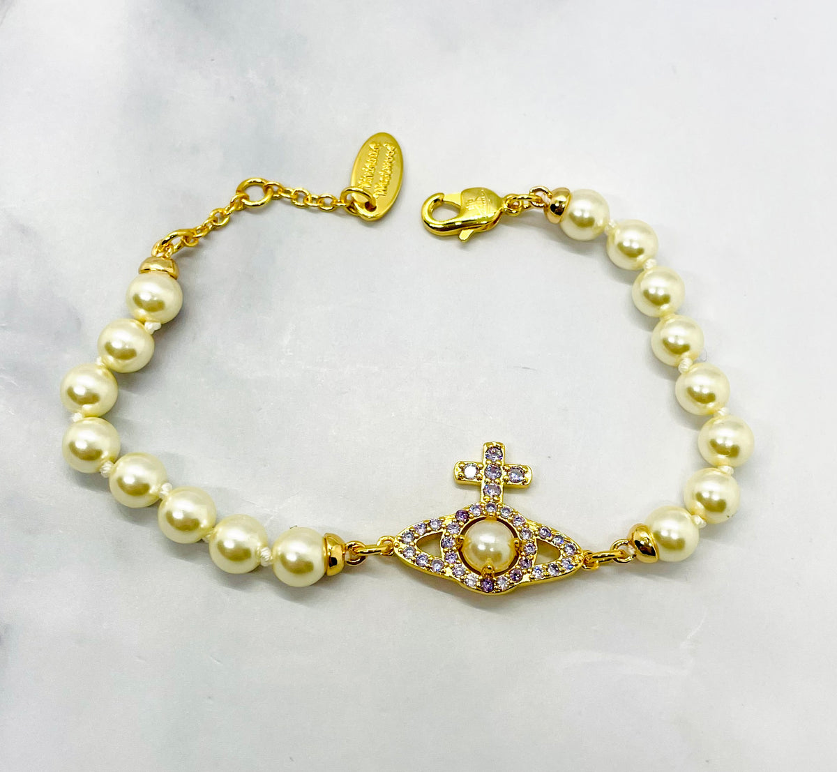 VIVIENNE WESTWOOD Orb Pearl Bracelet - Pre owned