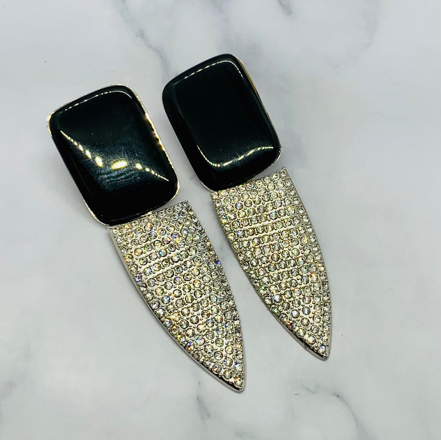 YSL YVES SAINT LAURENT Smoking Clip On Earrings - Pre owned