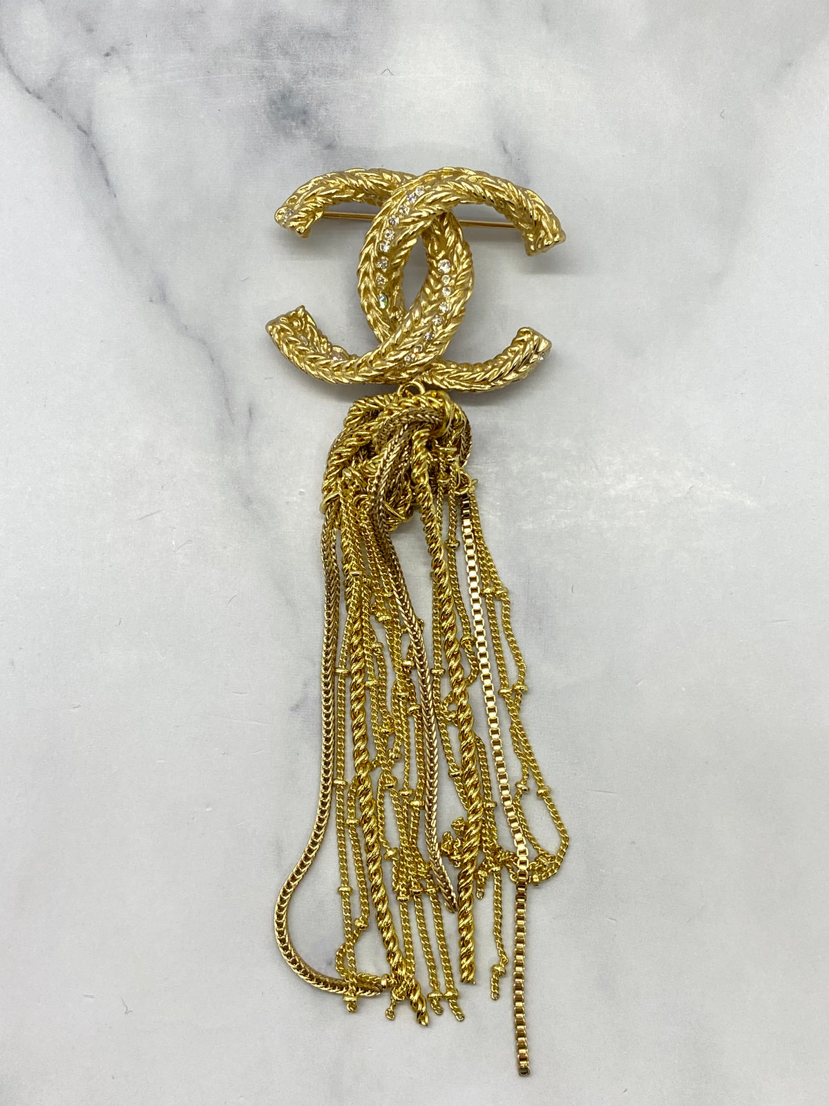 CHANEL CC Vintage Statement Brooch Pin - Pre owned