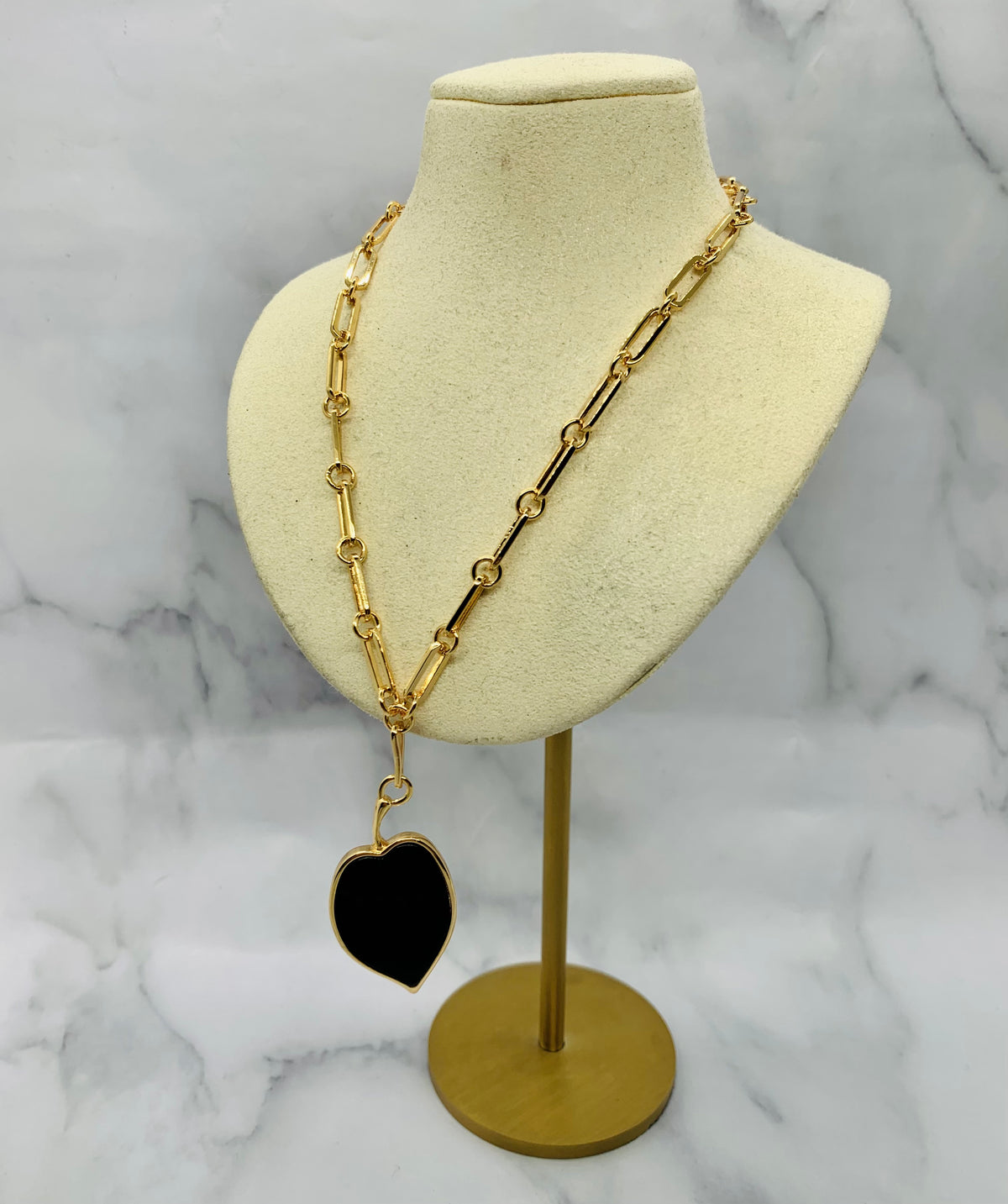 LOEWE Black Leaf Pendant Necklace - Pre owned