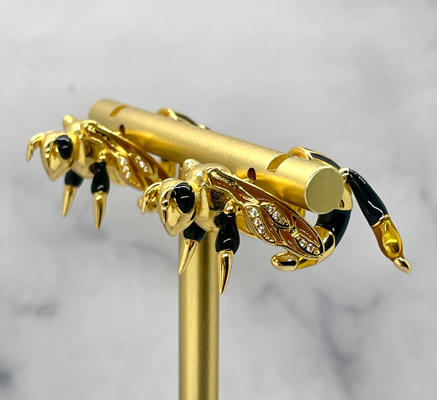 BOTTEGA VENETA Statement Bee Earrings - Pre owned