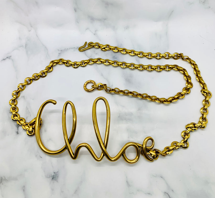 CHLOE Iconic Brass Belt - Pre owned