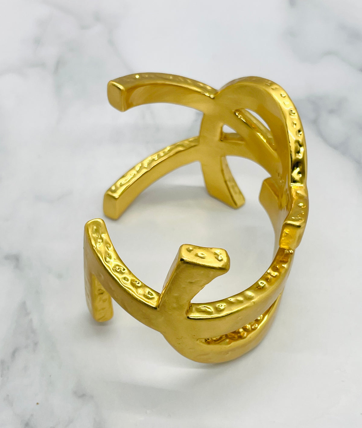 YSL YVES SAINT LAURENT Cassandre Cuff Bracelet - Pre owned