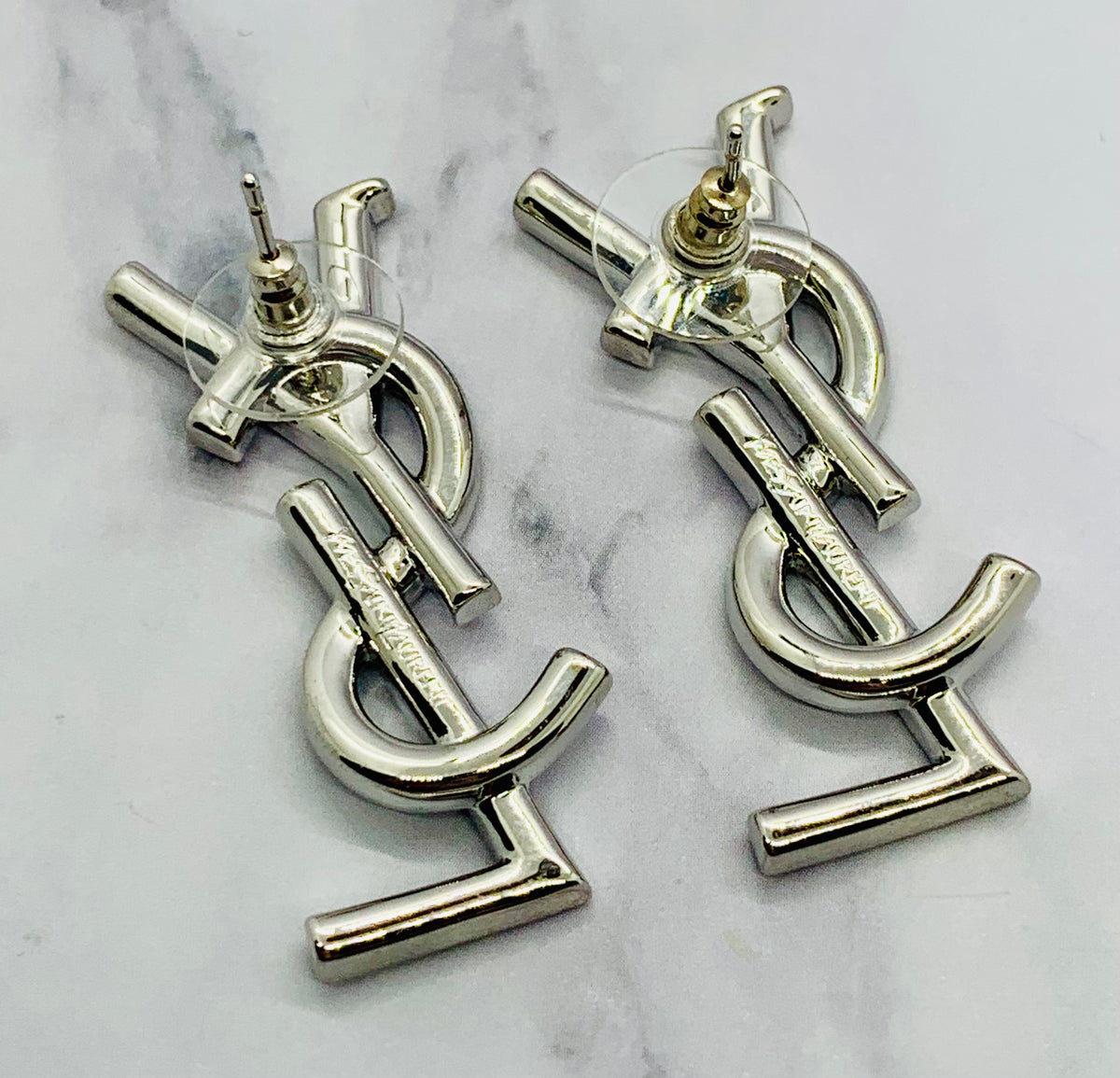 YSL YVES SAINT LAURENT Rhinestone Earrings - Pre owned