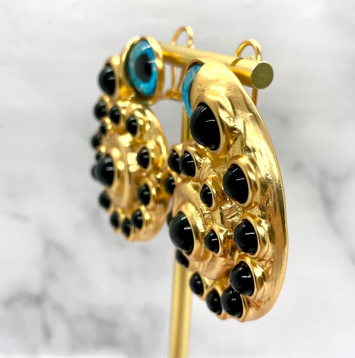 SCHIAPARELLI Snail Eye Statement Earrings - Pre owned