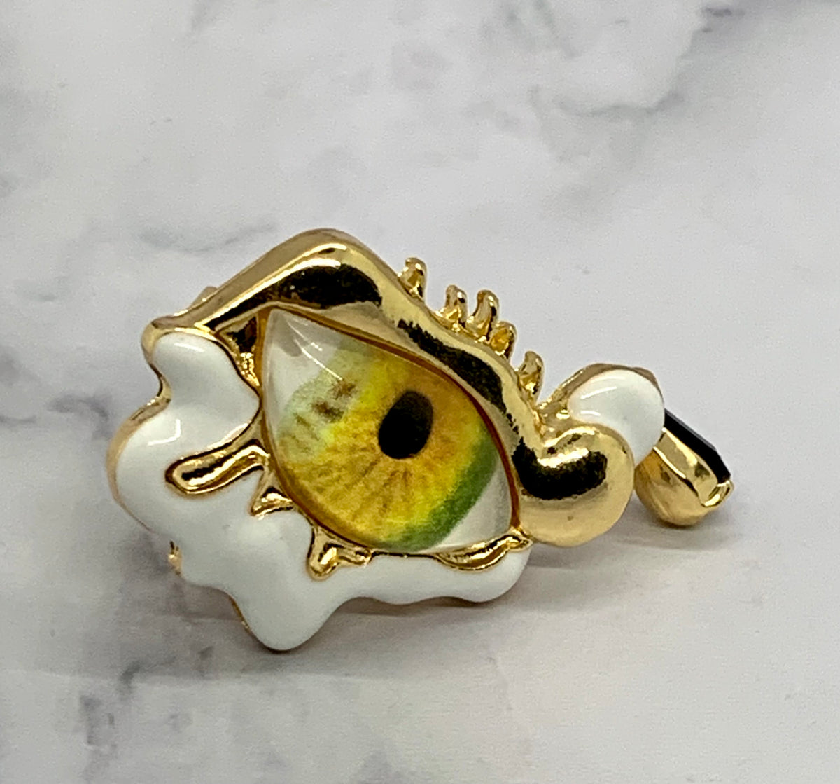 SCHIAPARELLI Crying Eye Adjustable Ring - Pre owned