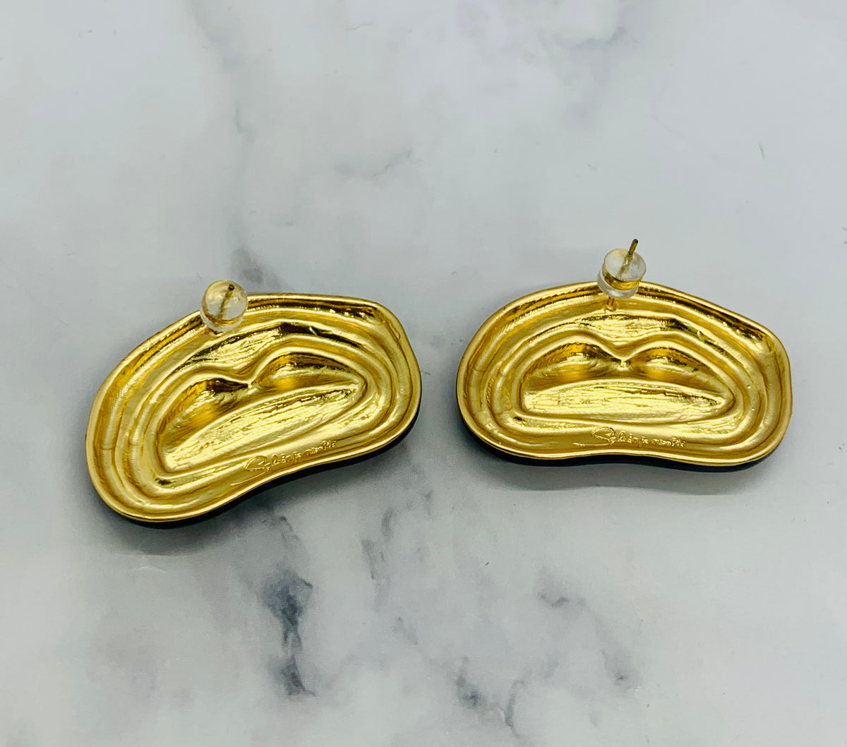 SCHIAPARELLI Statement Lips Earrings - Pre owned