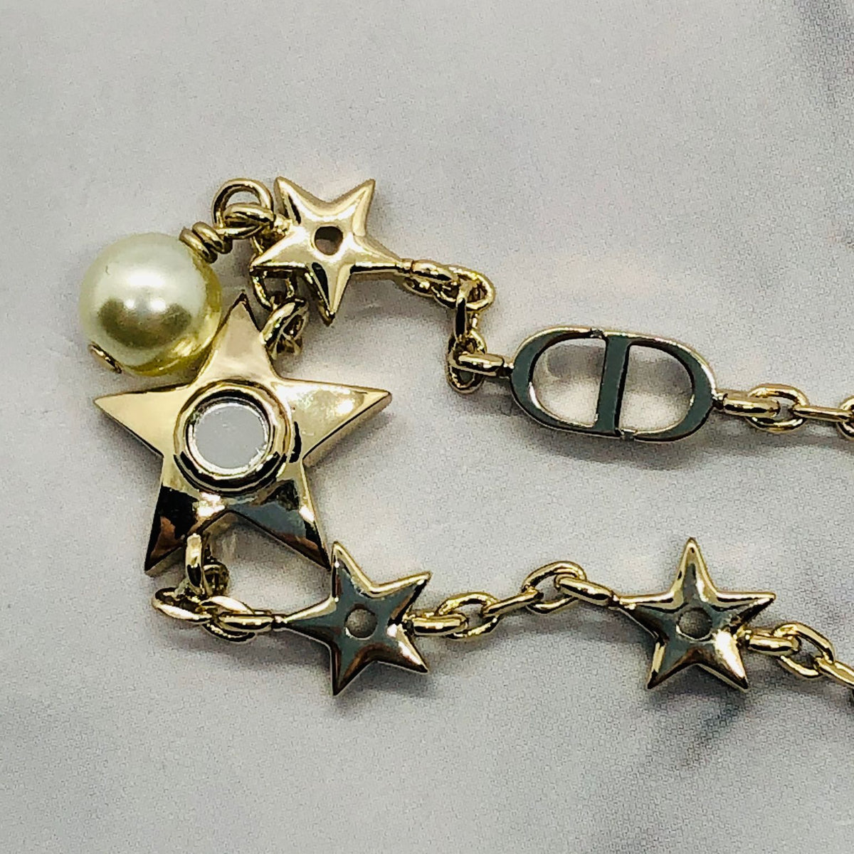 CHRISTIAN DIOR CD Star Rhinestone Bracelet - Pre owned