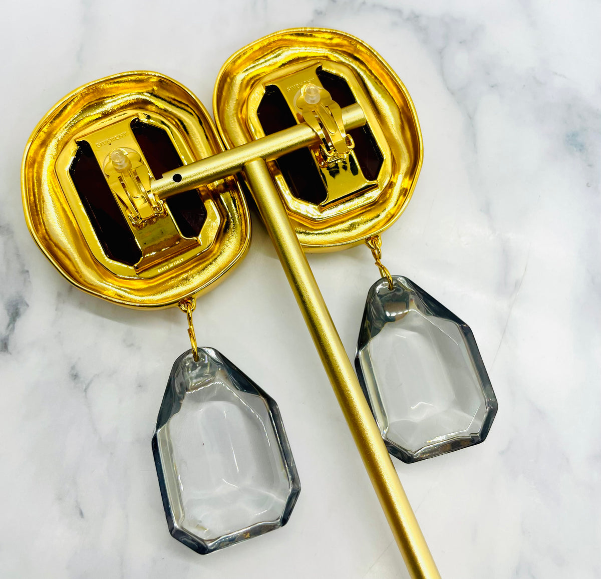 GIVENCHY Statement Pendant Clip On Earrings - Pre owned