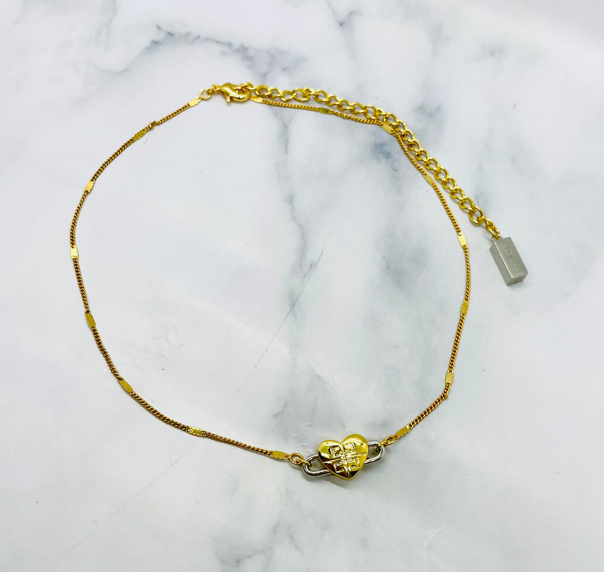 GIVENCHY Heart Chain Necklace - Pre owned
