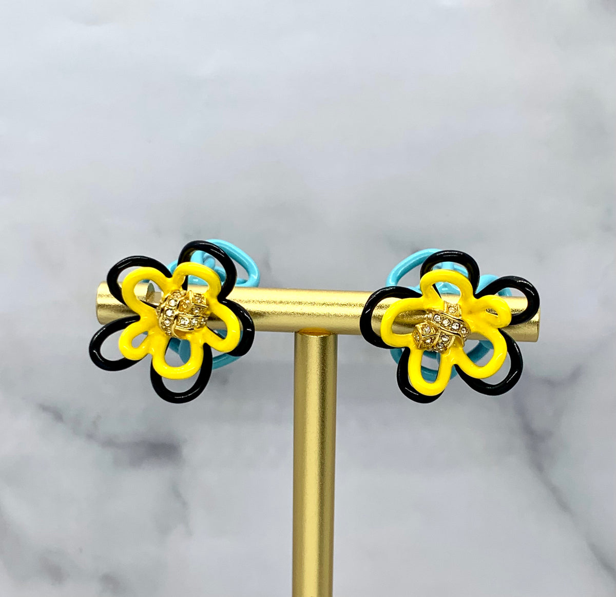 BOTTEGA VENETA Flower Earrings - Pre owned