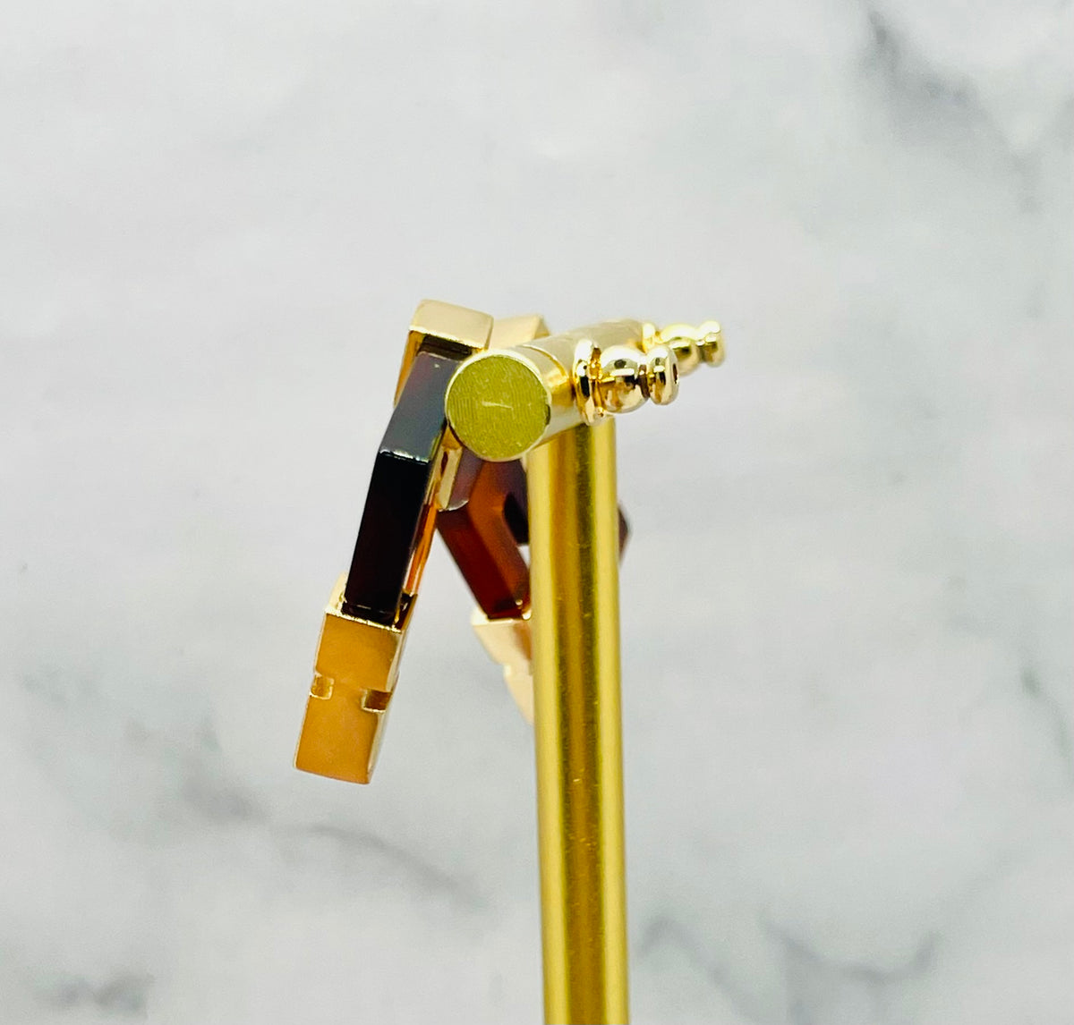 FENDI FF Amber Monogram Earrings - Pre owned