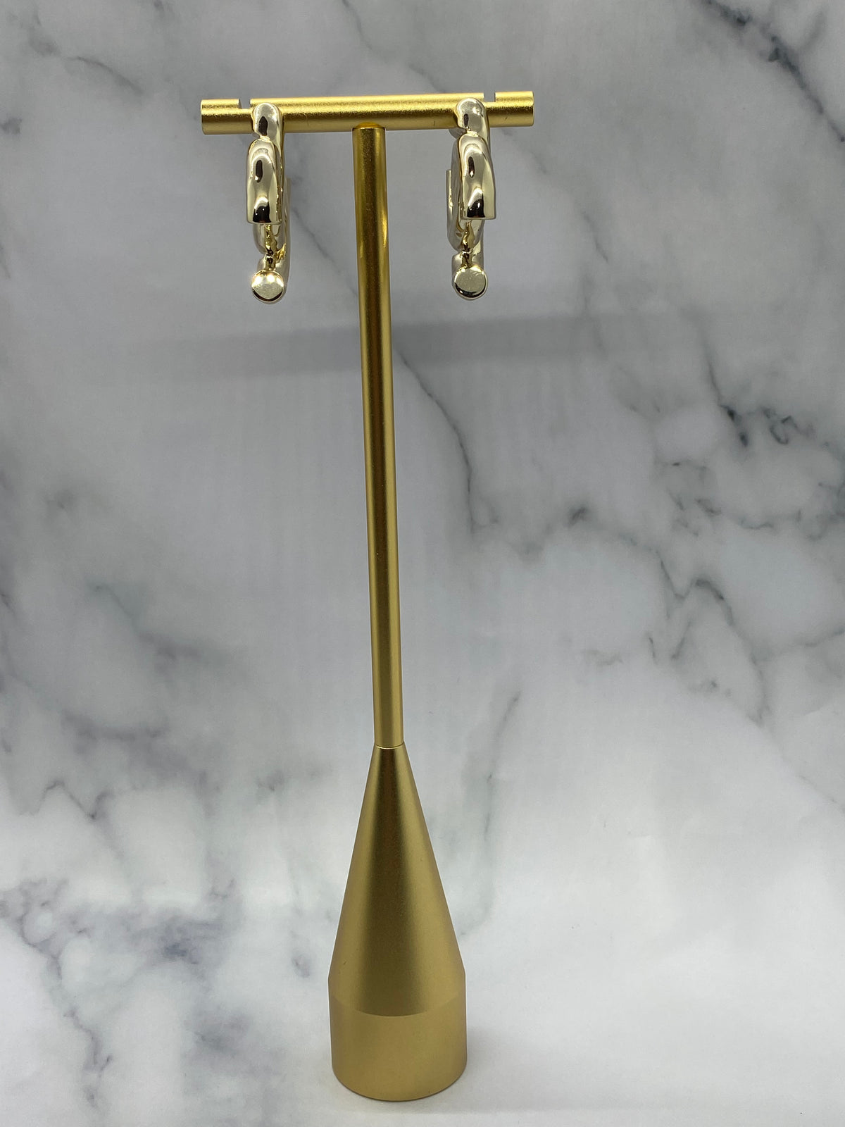 CHANEL CC Pale Gold Earrings - USED