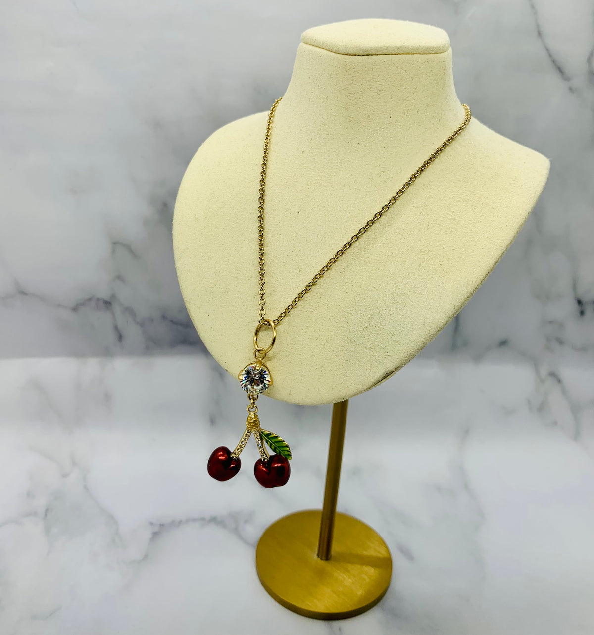 MIU MIU Cherry Pendant Necklace - Pre owned