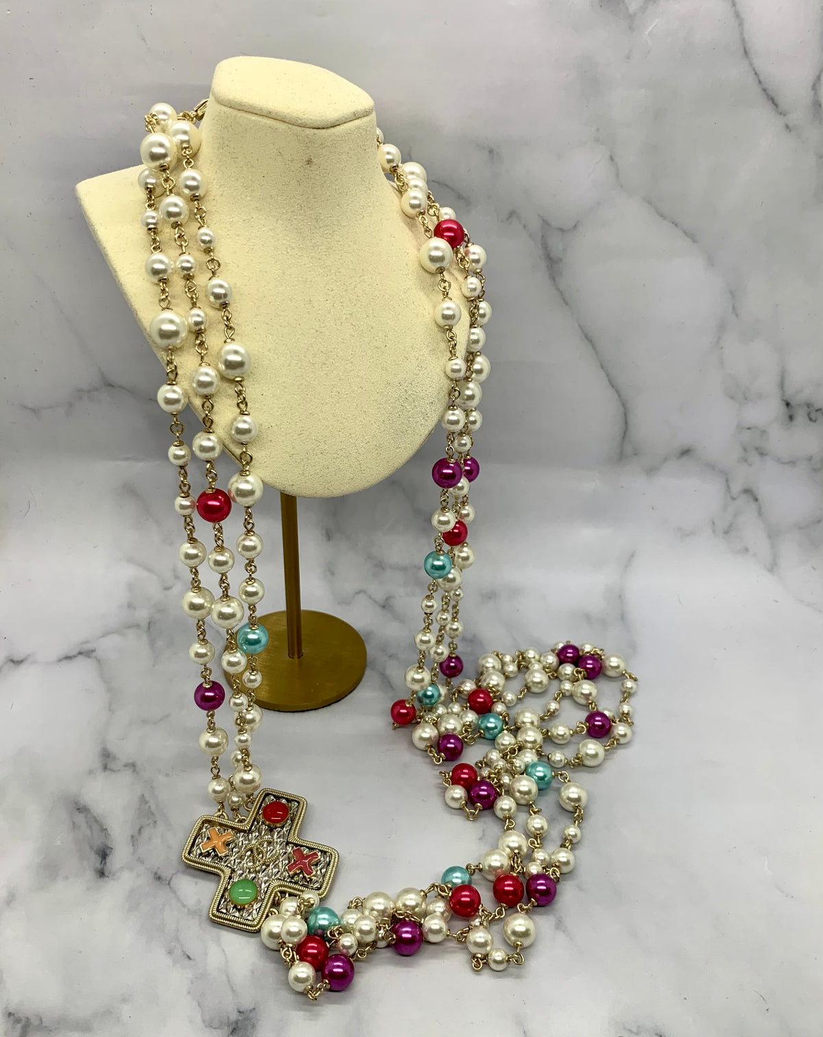 CHANEL CC 2017 Statement Necklace - USED