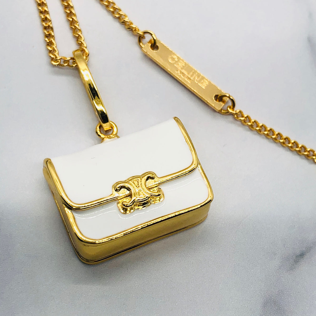 CELINE Handbag Pendant Necklace - Pre owned
