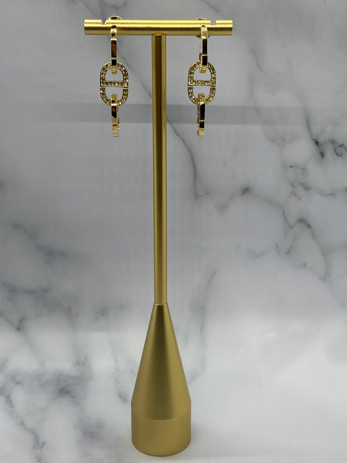 CHRISTIAN DIOR CD Pendant Earrings - Pre owned