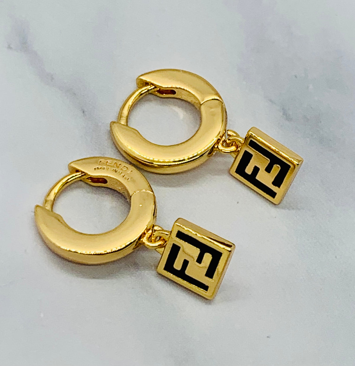 FENDI FF Pendant Earrings - Pre owned /