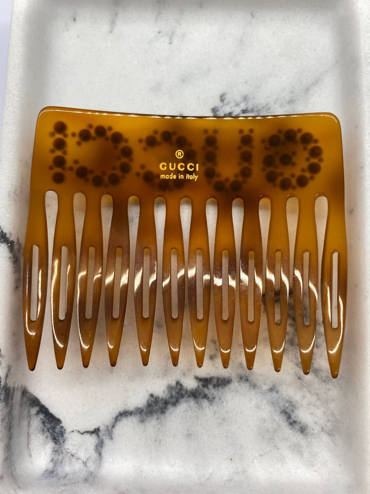 GUCCI GG Rhinestone Hair Clip - Pre owned