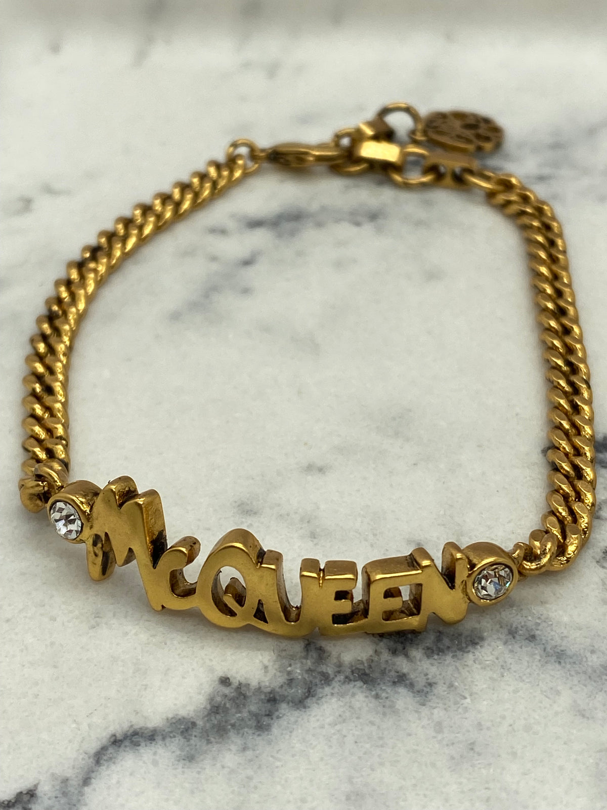 ALEXANDER MCQUEEN Brass Bracelet - USED