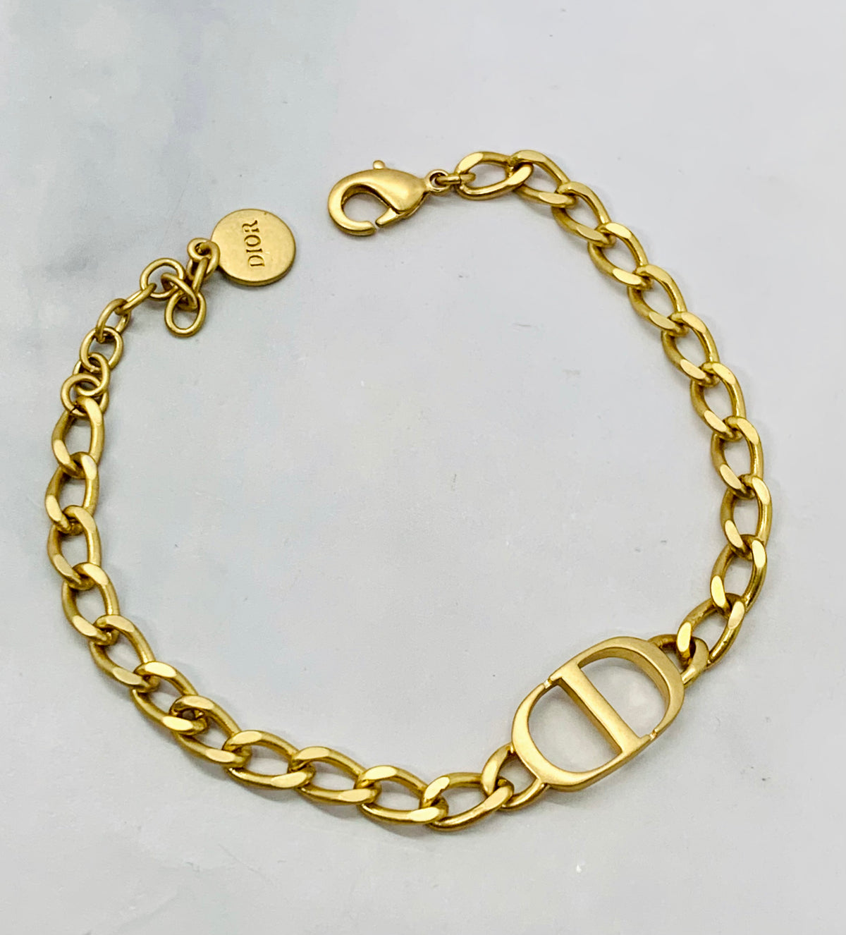 CHRISTIAN DIOR CD Chain Bracelet - Pre owned