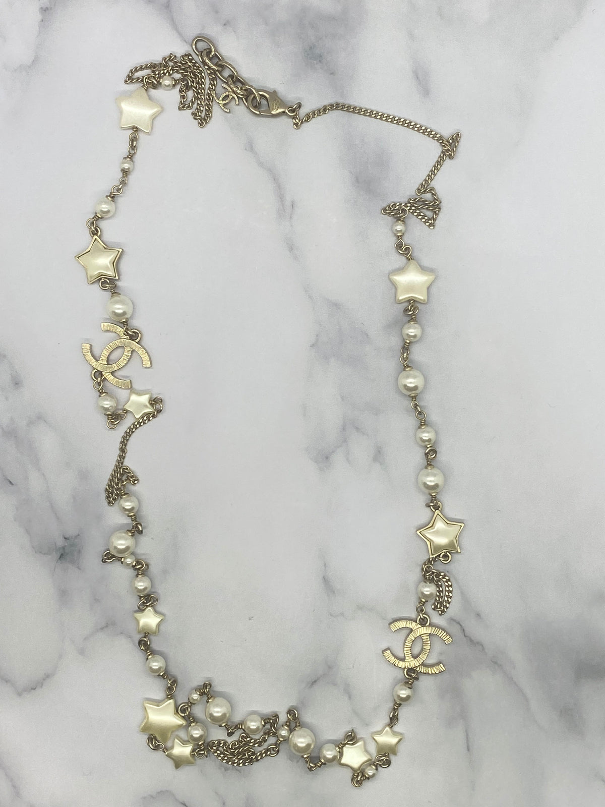 CHANEL CC 2018 RARE Star Statement Necklace - Pre owned