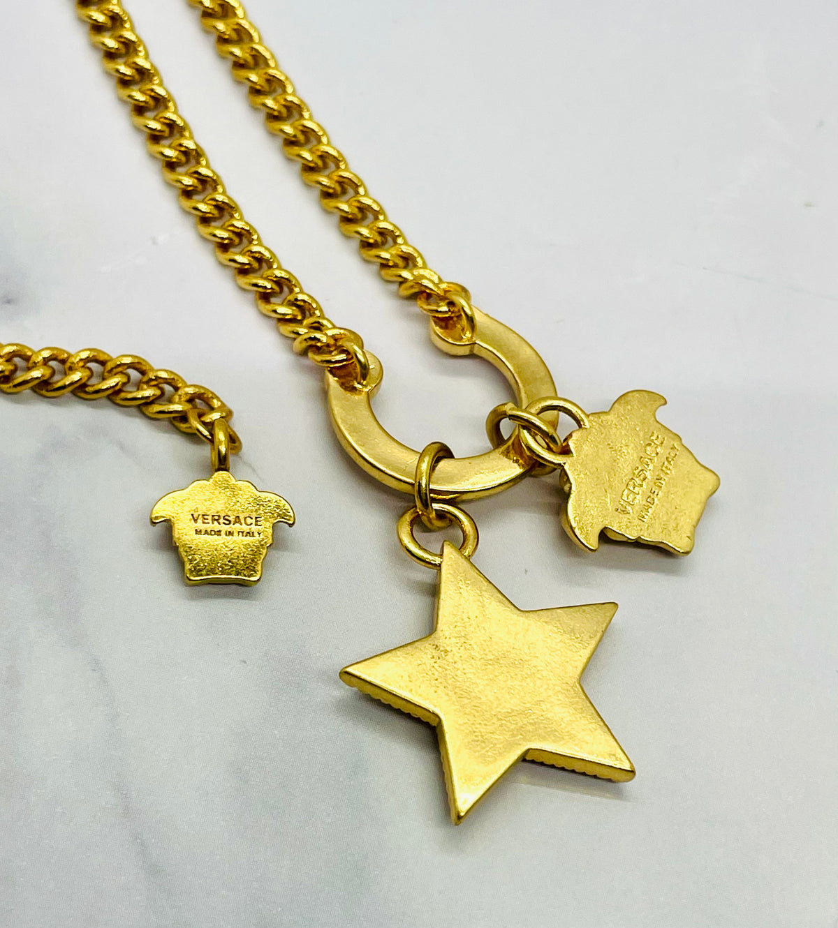 VERSACE Western Medusa Star Necklace - Pre owned