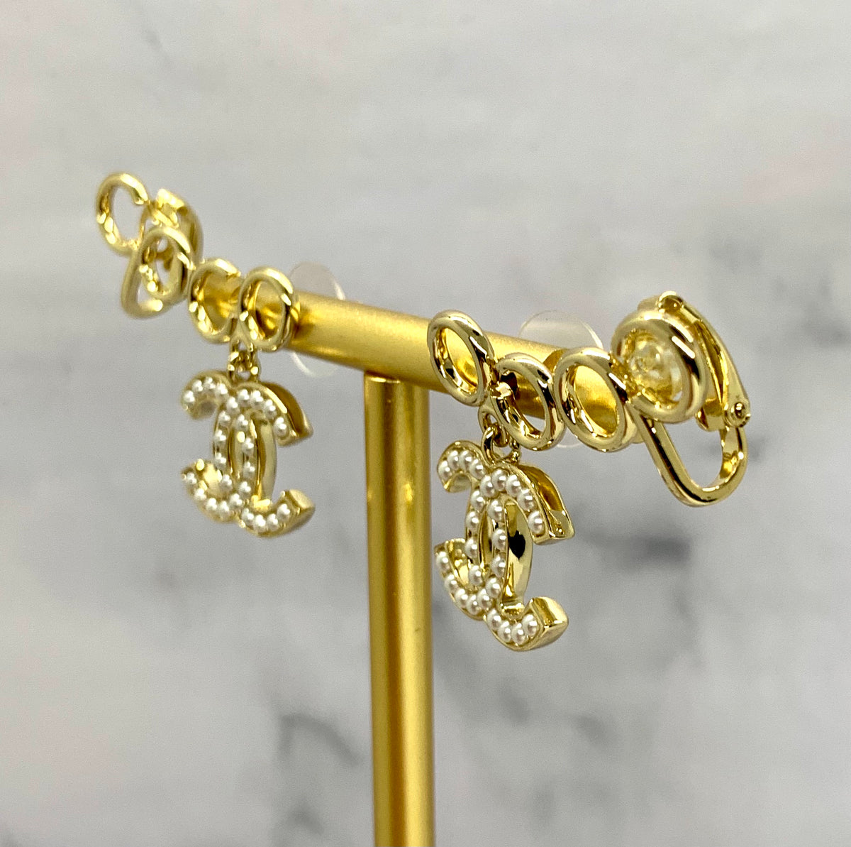 CHANEL CC Coco Climber Earrings - Pre owned