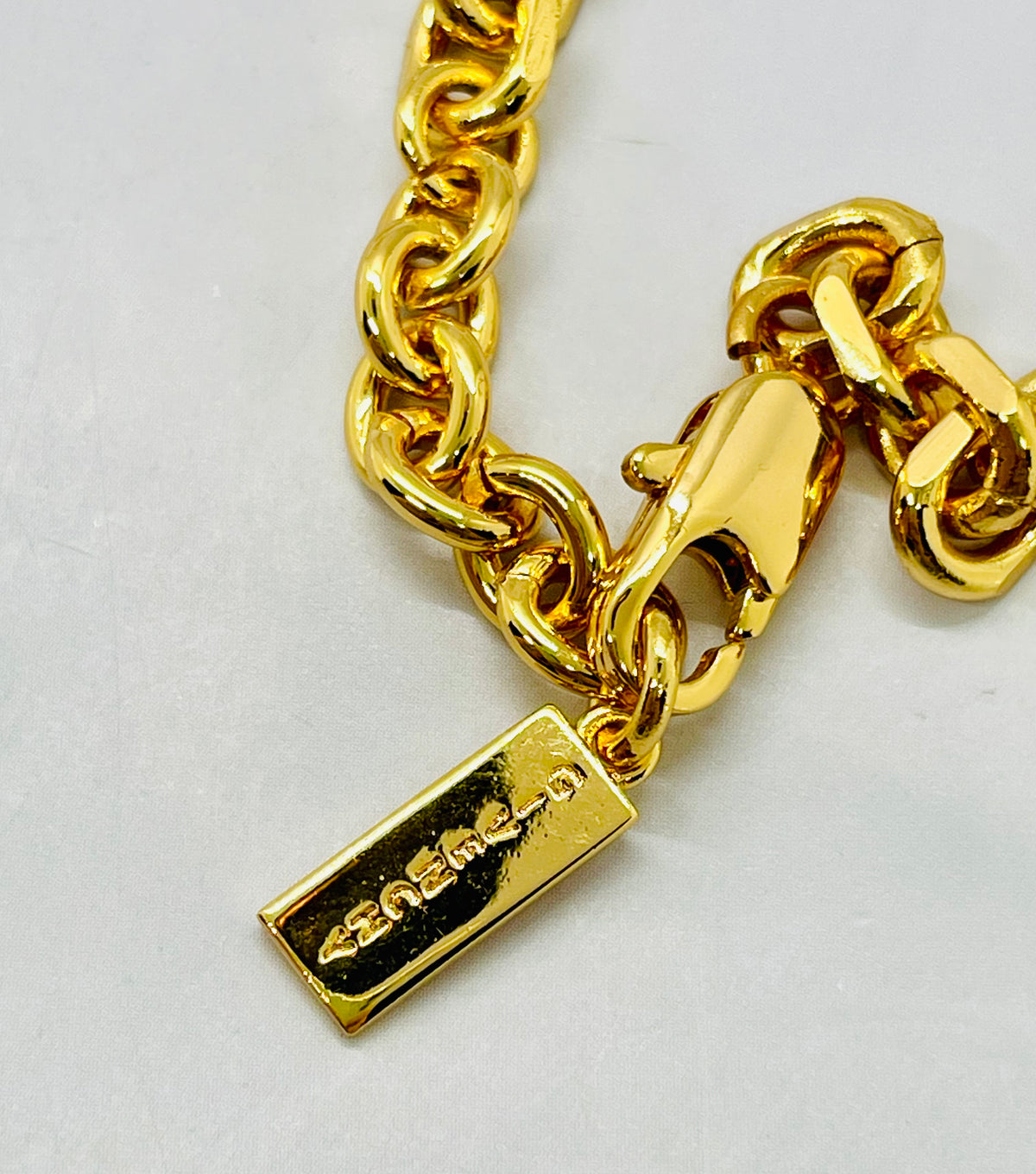 GIVENCHY Gold Chain Monogram Necklace - Pre owned