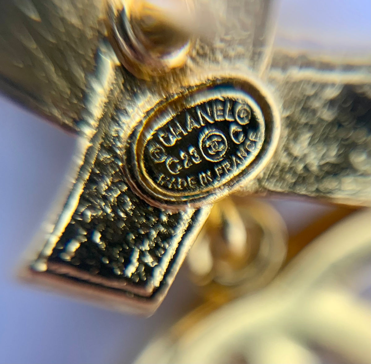 CHANEL CC Rhinestone Cross Earrings - USED