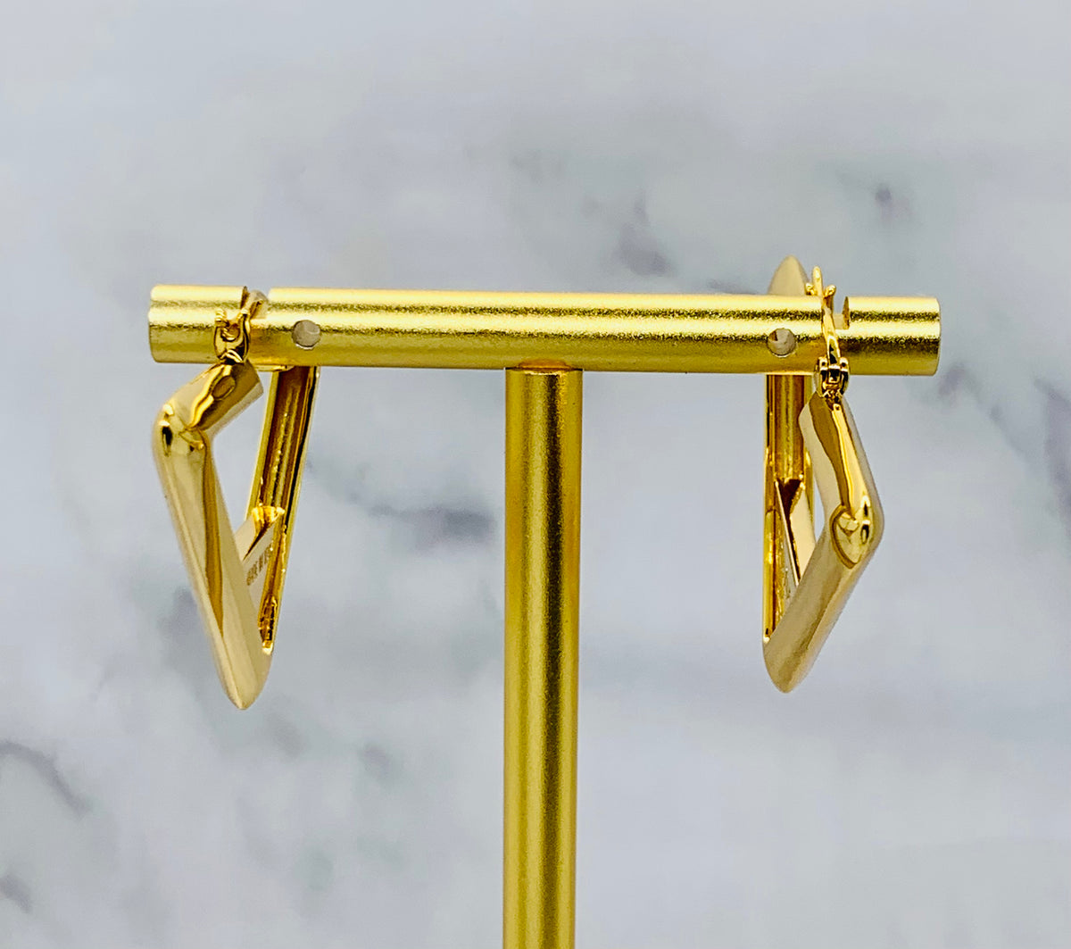 PRADA Monogram Hoop Earrings - Pre owned