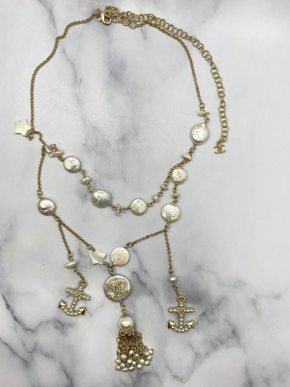 CHANEL Fresh Water Pearl Cruise Necklace - Pre owned