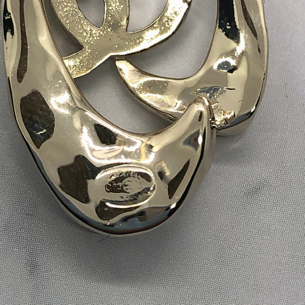 CHANEL CC Rhinestone Earrings - USED