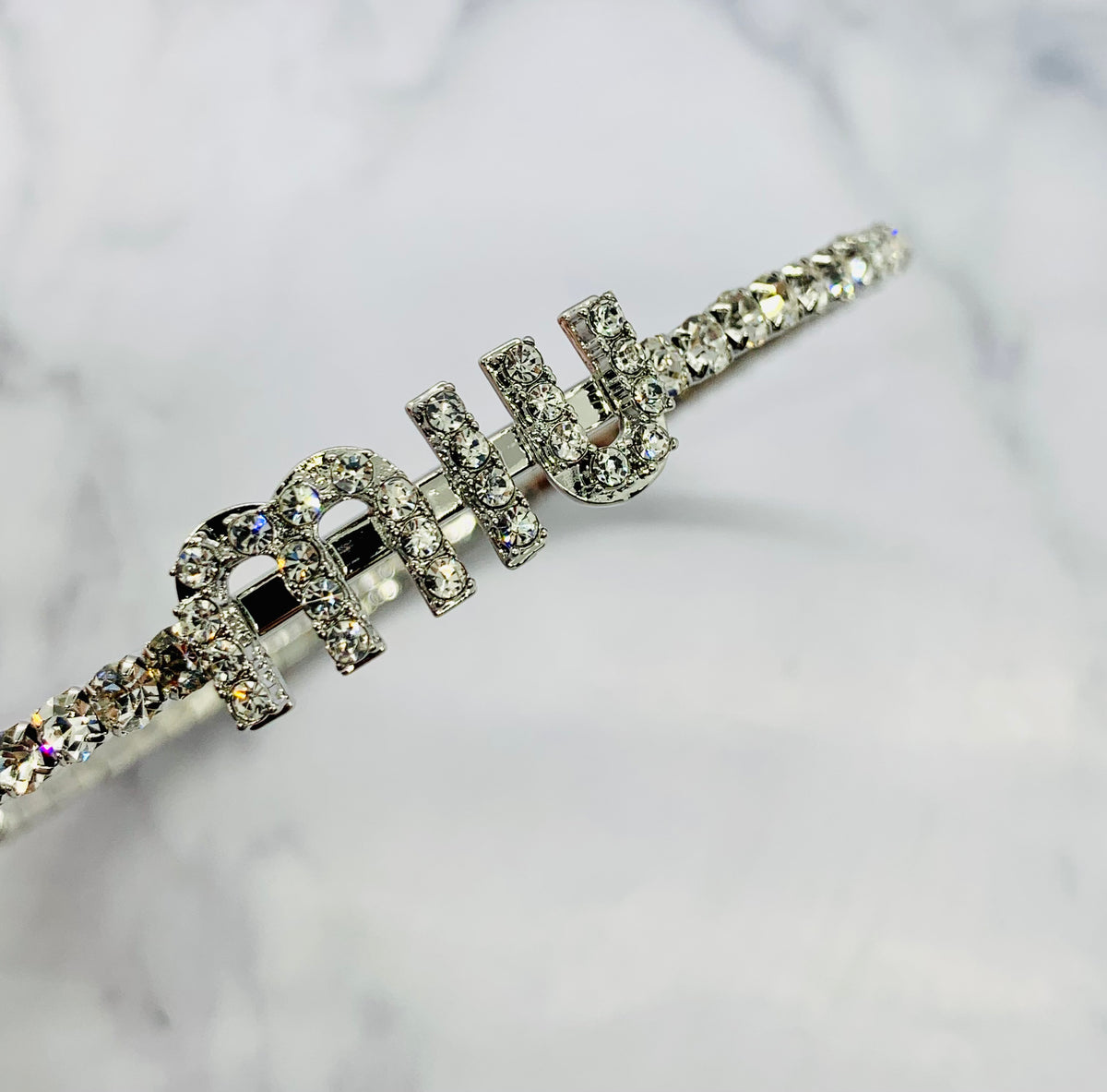 MIU MIU Rhinestone Choker Necklace - Pre owned