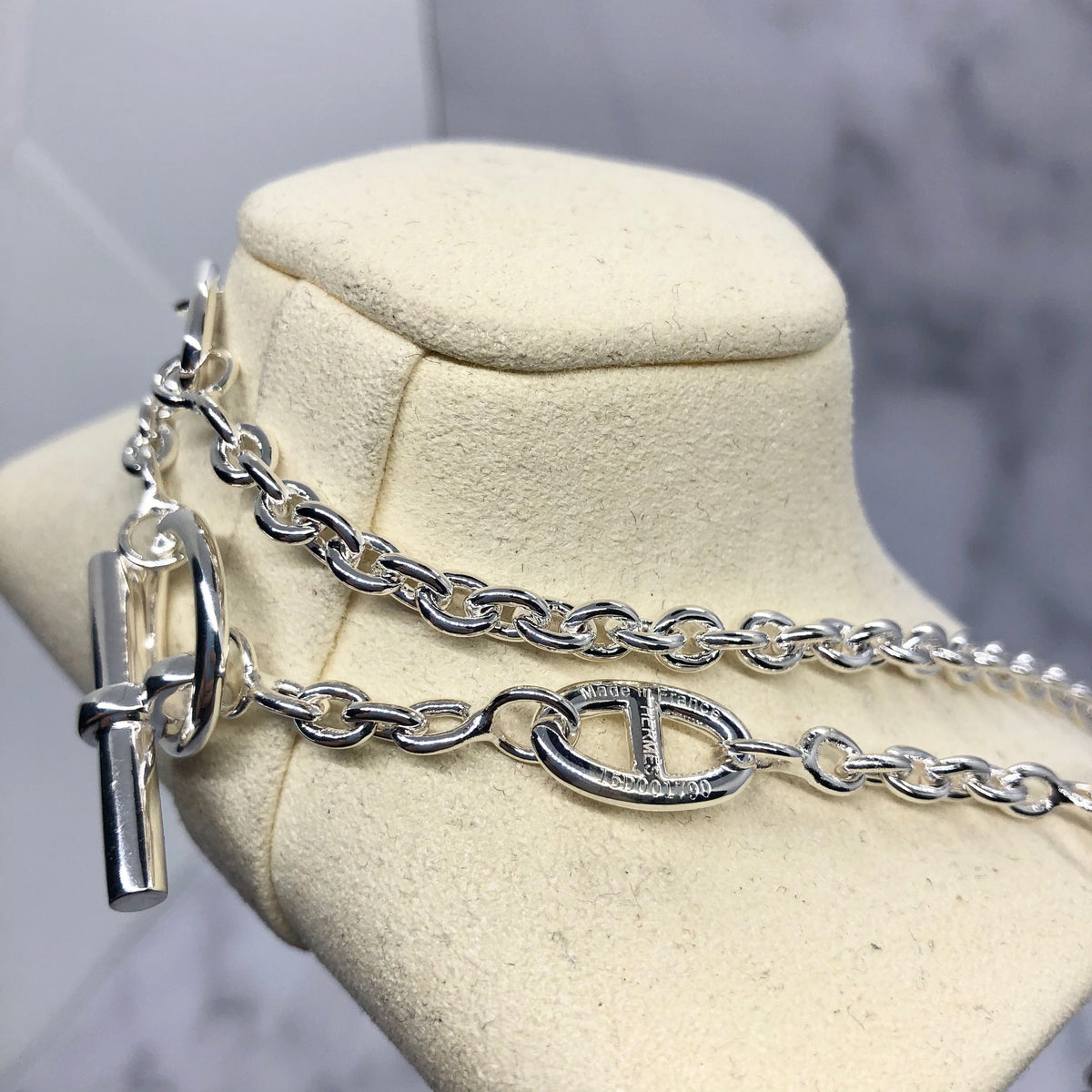 Hermes Farandole Long Silver Necklace - Pre owned