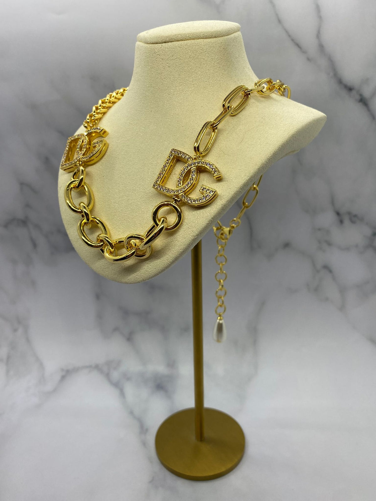 DOLCE & GABBANA Gold Statement Necklace - Pre owned