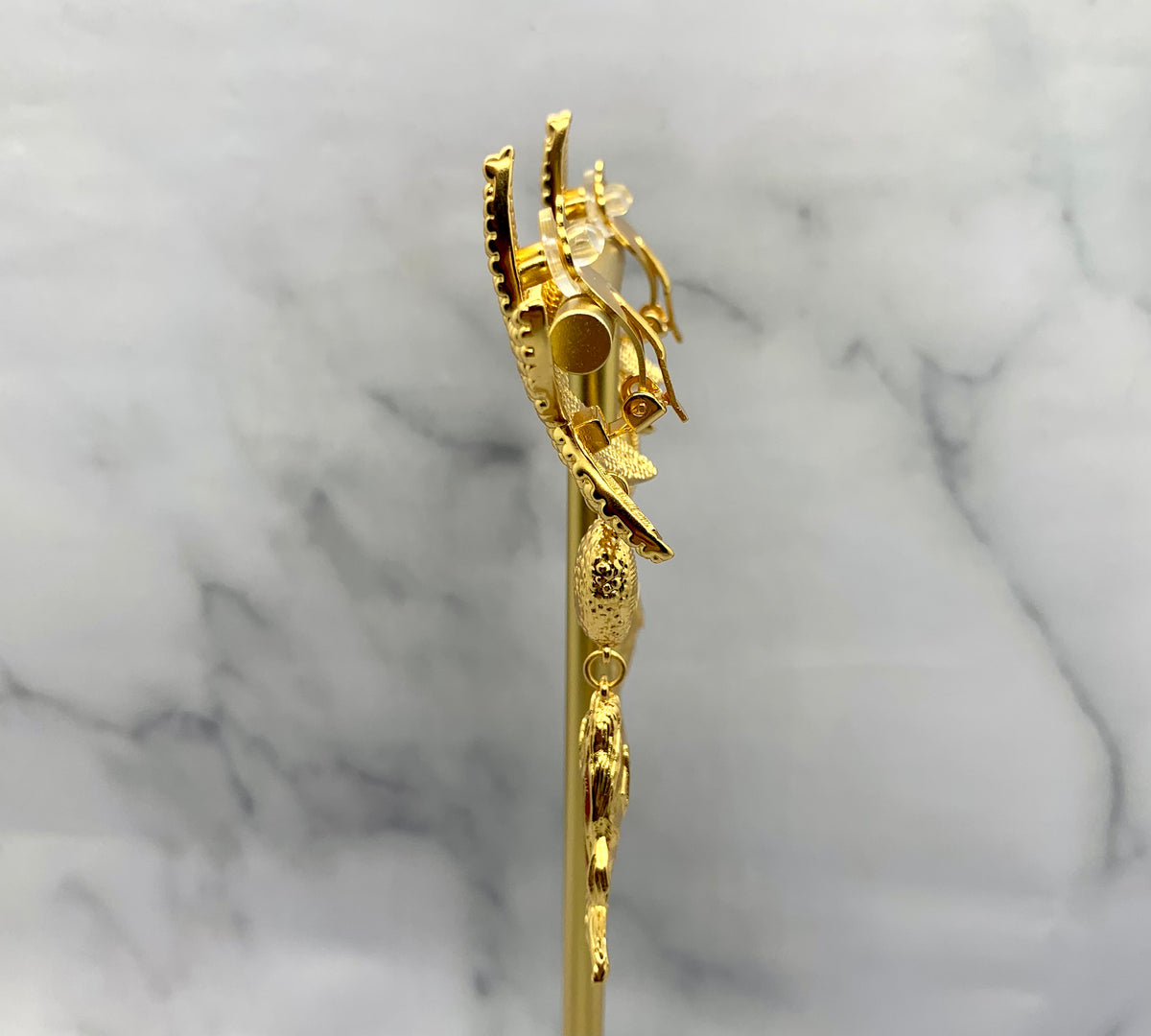YSL YVES SAINT LAURENT Star Fish Pendant Earrings - Pre owned