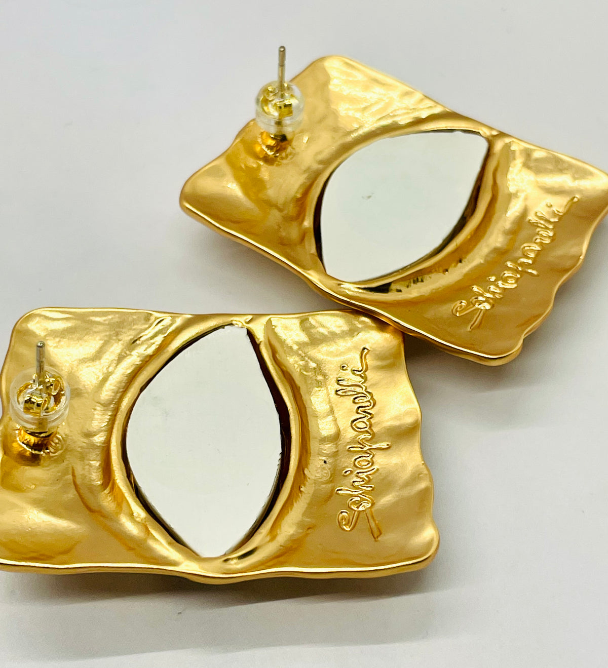 SCHIAPARELLI Statement Eye Earrings - Pre owned