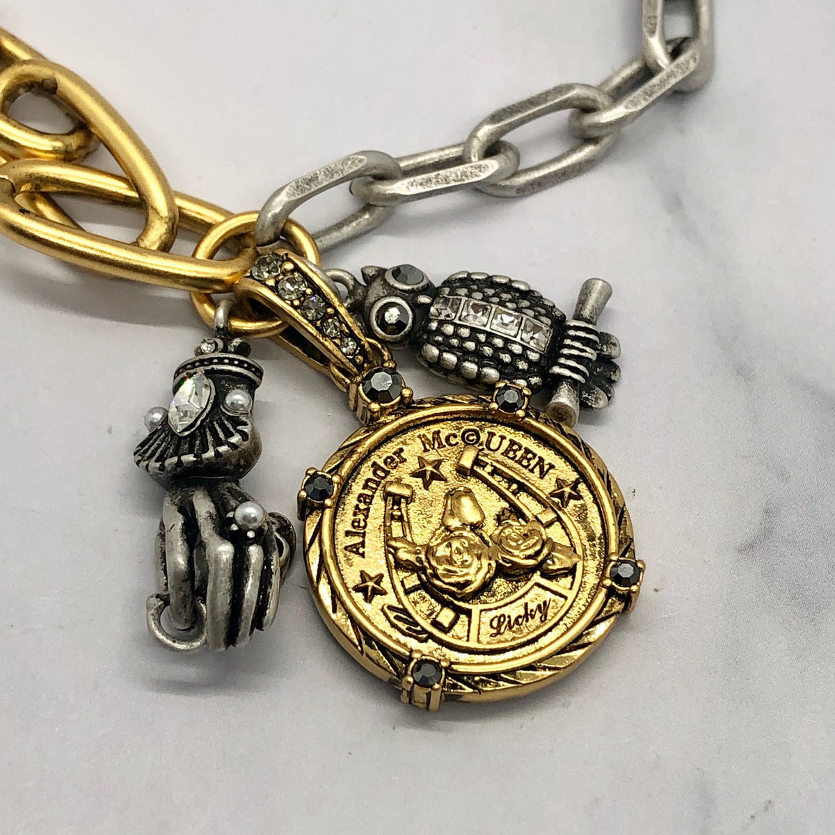 ALEXANDER MCQUEEN Charm Necklace - Pre owned
