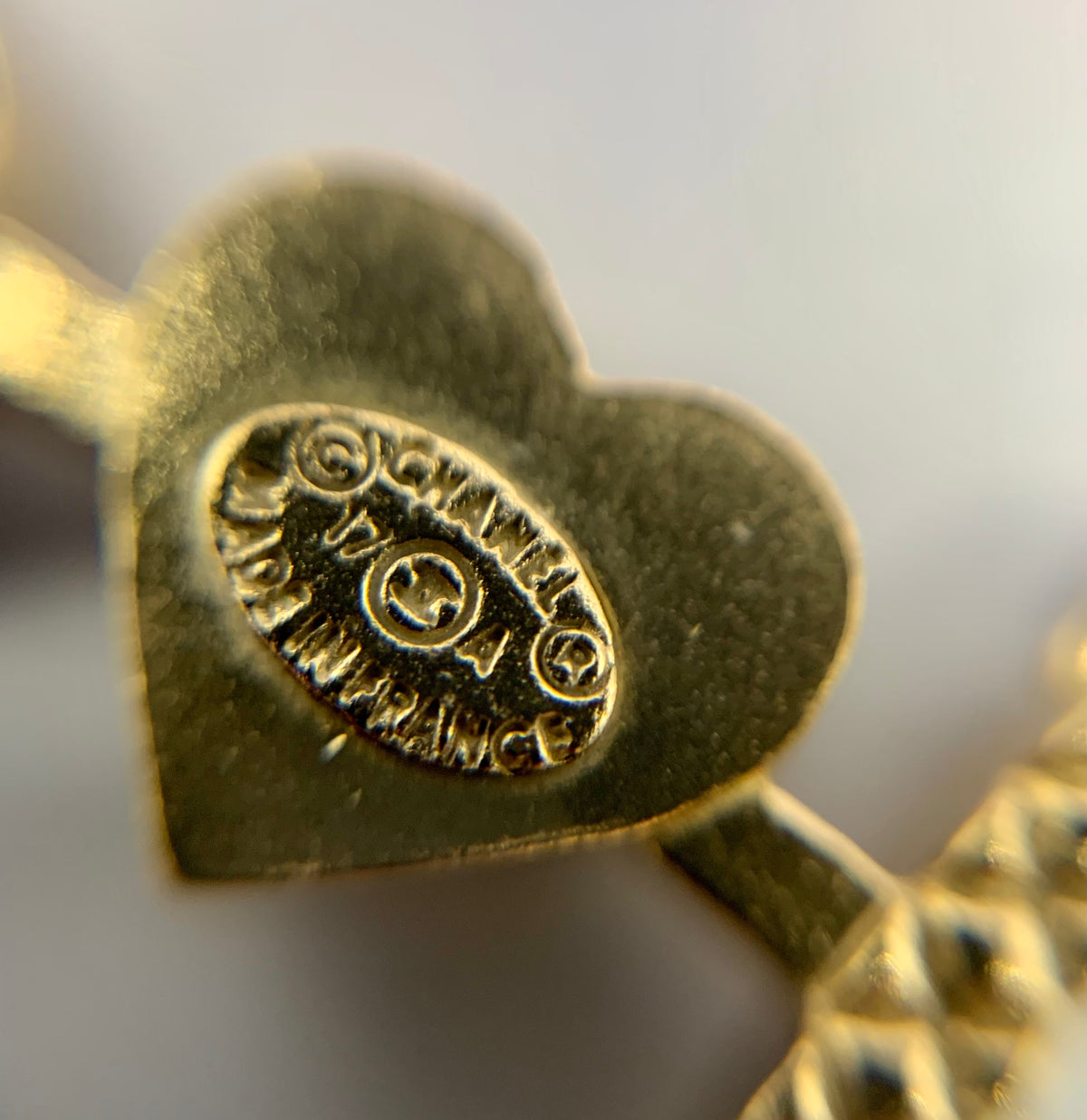 CHANEL I Heart CC Necklace - USED