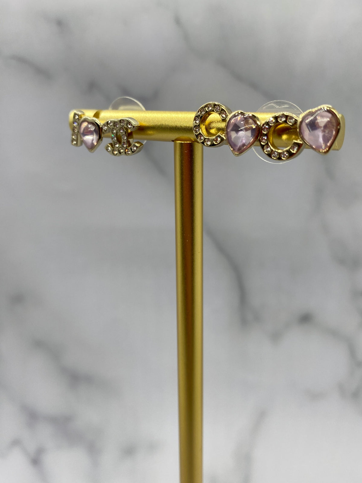 CHANEL CC I heart Coco Earrings - Pre owned