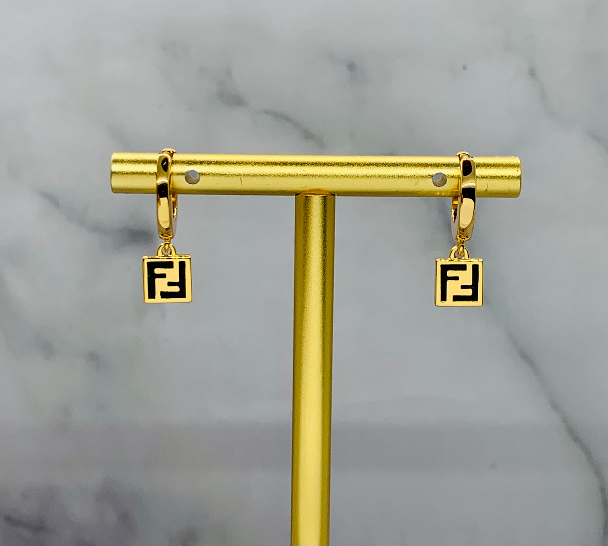 FENDI FF Pendant Earrings - Pre owned /