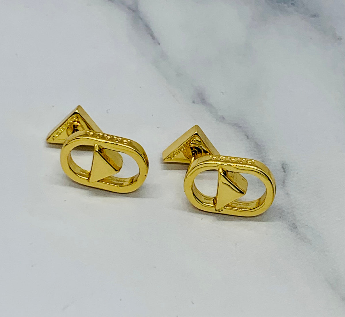PRADA Triangle Shaped Earrings - Pre owned