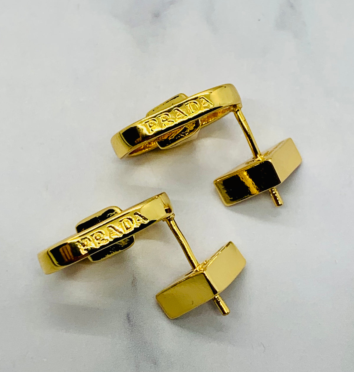 PRADA Triangle Shaped Earrings - Pre owned