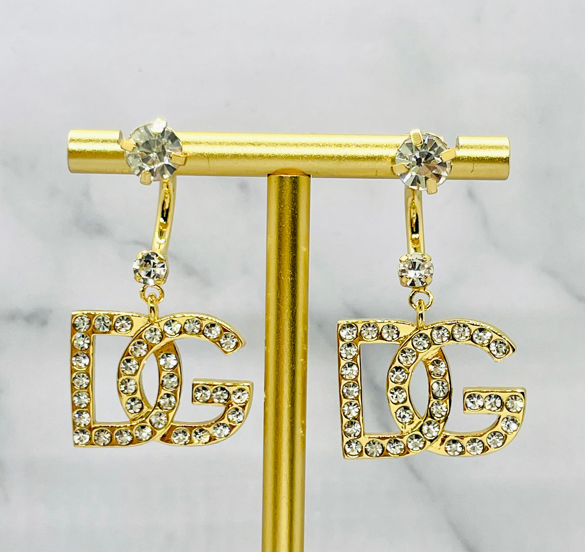 DOLCE & GABBANA Rhinestone Earrings - Pre owned
