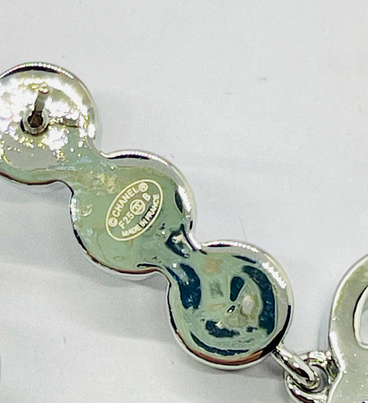 CHANEL CC Rhinestone Pendant Earrings - Pre owned