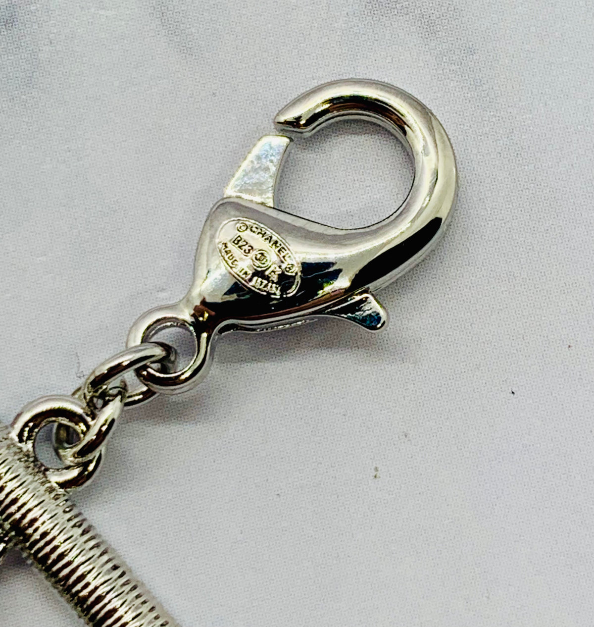 CHANEL CC Camelia Rhinestone Choker Necklace - USED