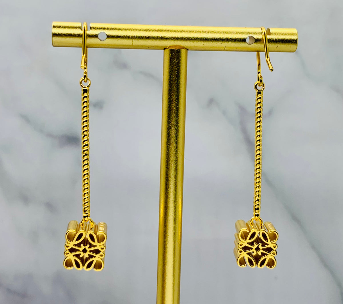 LOEWE Monogram Pendant Earrings - Pre owned