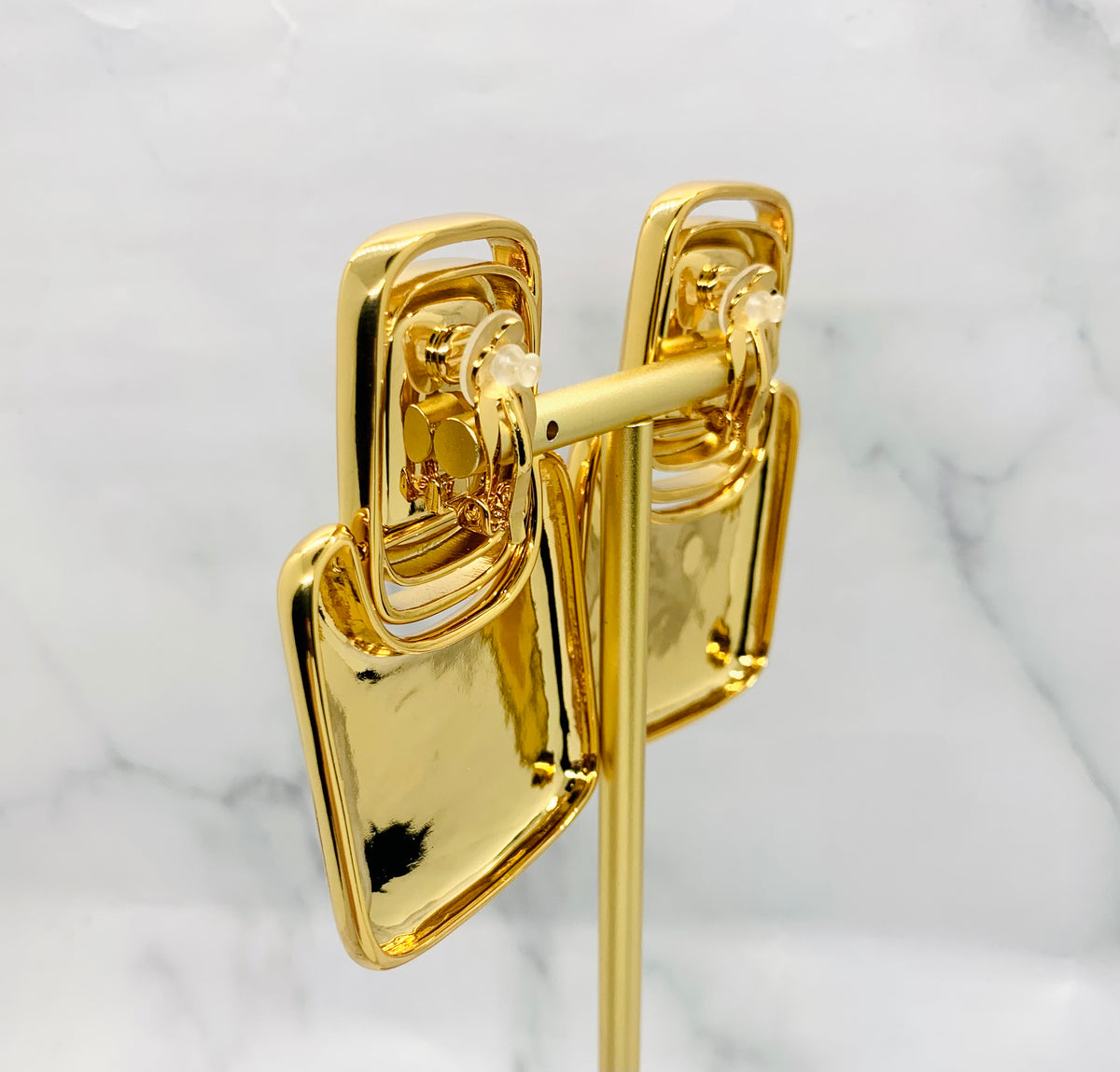 YSL YVES SAINT LAURENT Cabochon Clip On Earrings - Pre owned