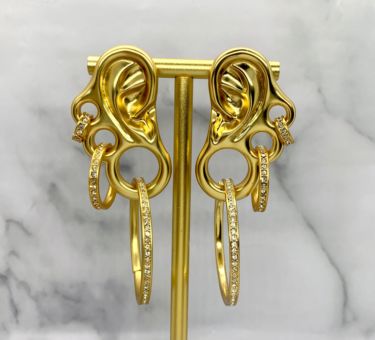 SCHIAPARELLI Statement Ear Earrings - Pre owned